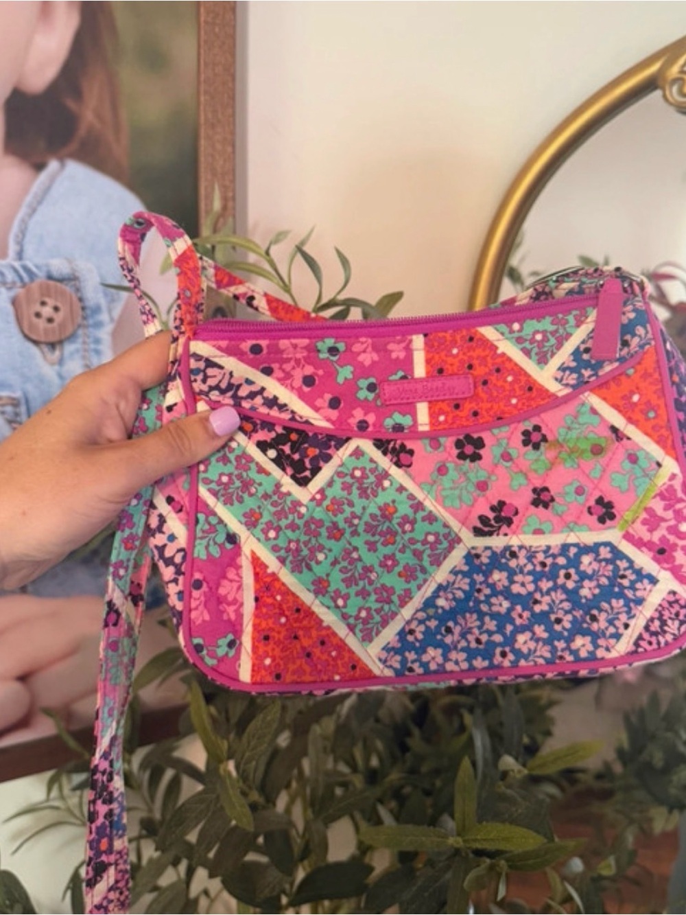 Vera Bradley Hipster Crossbody Bag in the retired Modern Melody